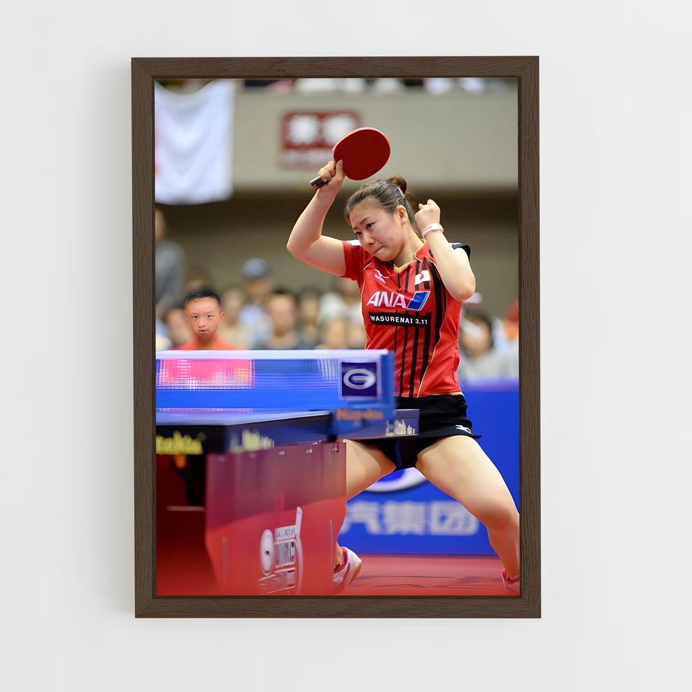 Poster Smash Rouge – affiche Tennis de table (vue 5)